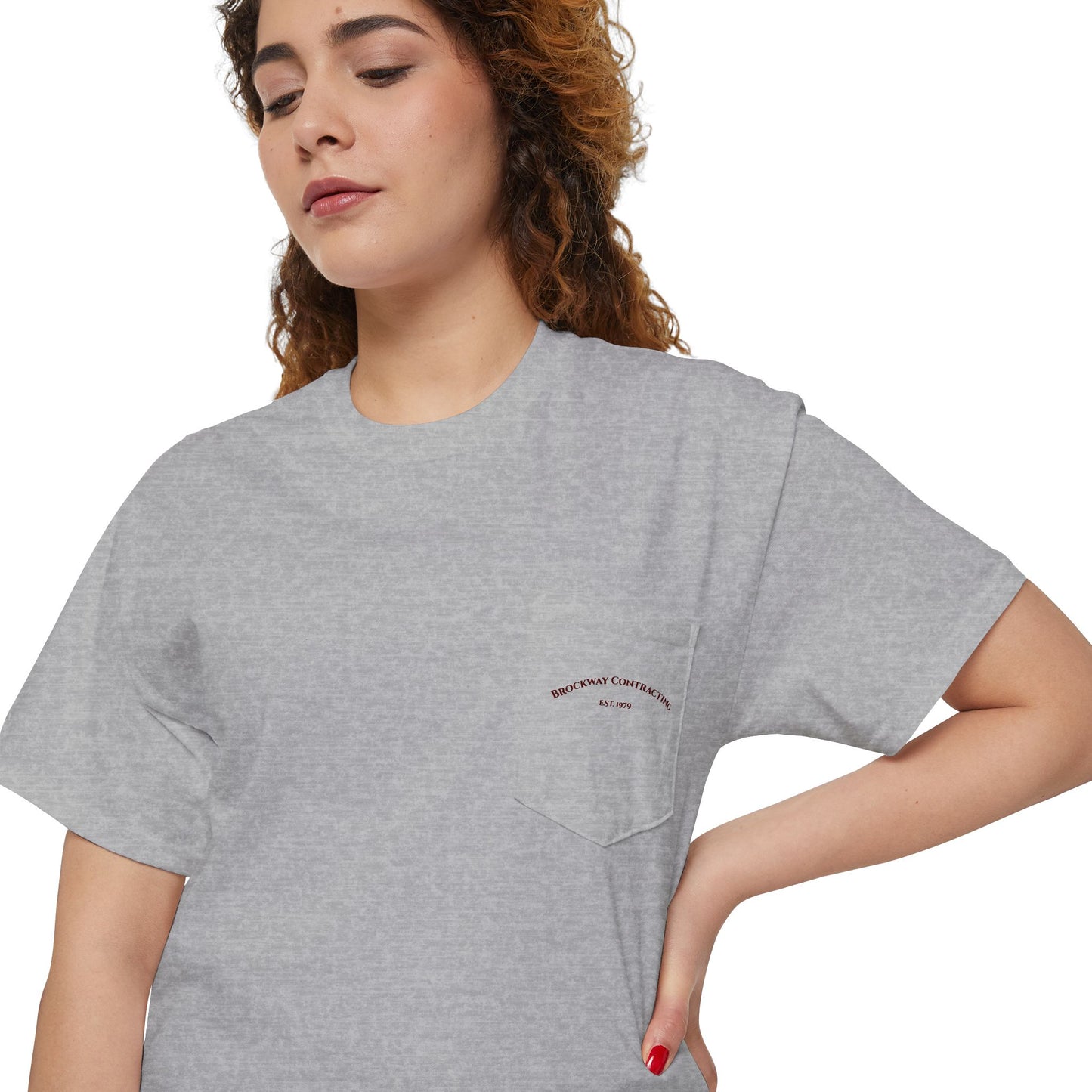 Brockway Contracting Logo Pocket Tee
