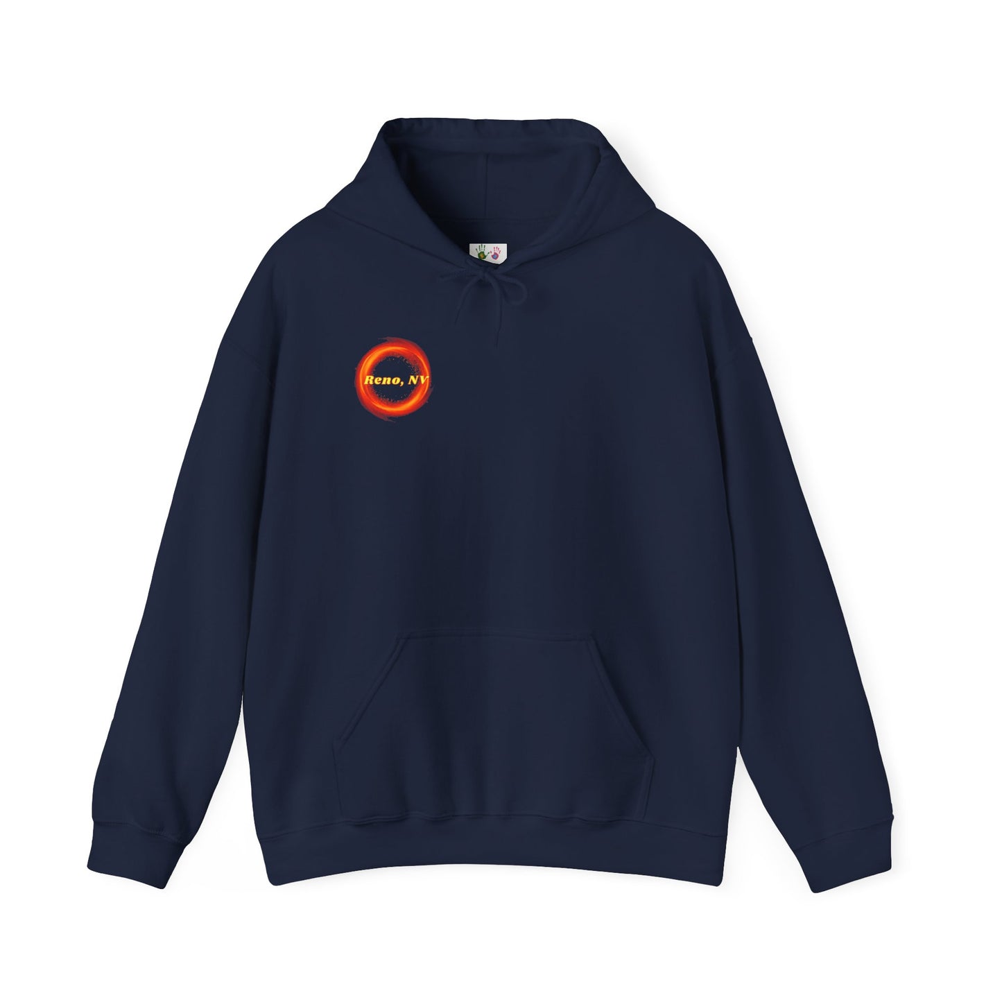 Reno - So close to hell you can see Sparks! - Hoodie (Smoke Background)