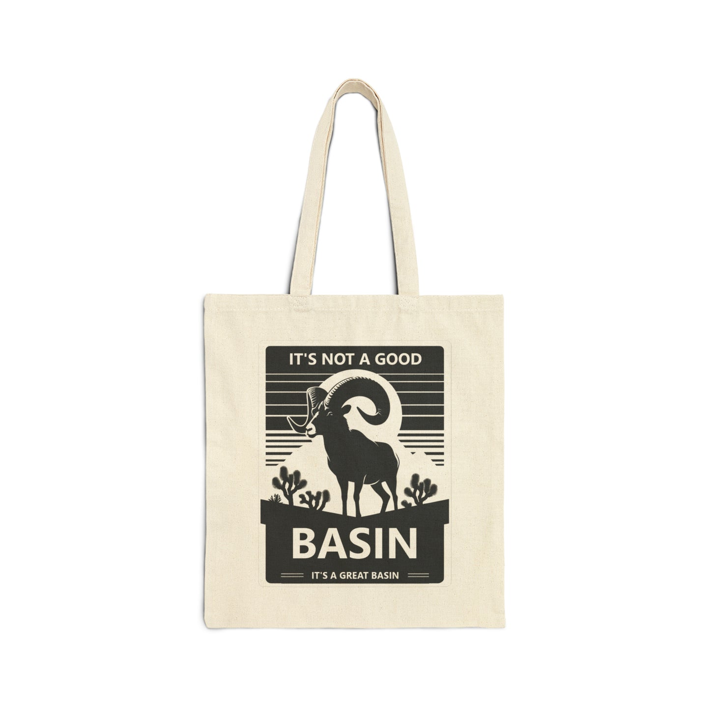 Great Basin Big Horn Cotton Canvas Tote Bag