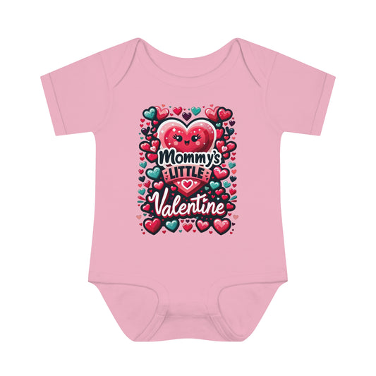 Mama's Little Valentine Baby Body Suit, Baby Clothes, Valentine For Baby, Baby bodysuit, Newborn Outfit