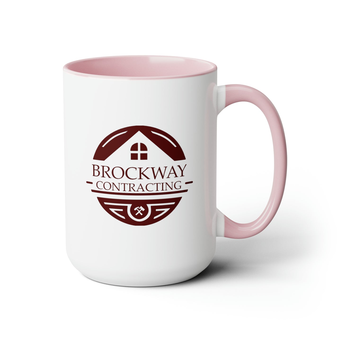 Brockway Contracting Two-Tone Coffee Mugs, 15oz