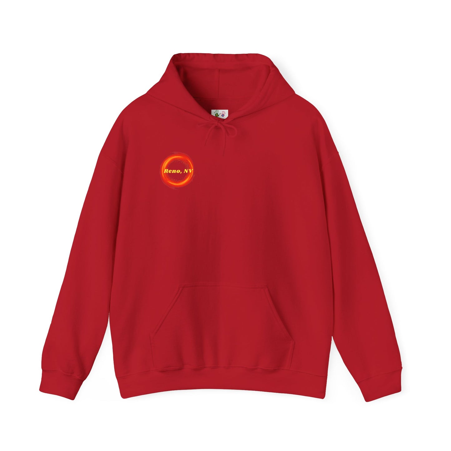 Reno - So close to hell you can see Sparks! - Hoodie (Smoke Background)