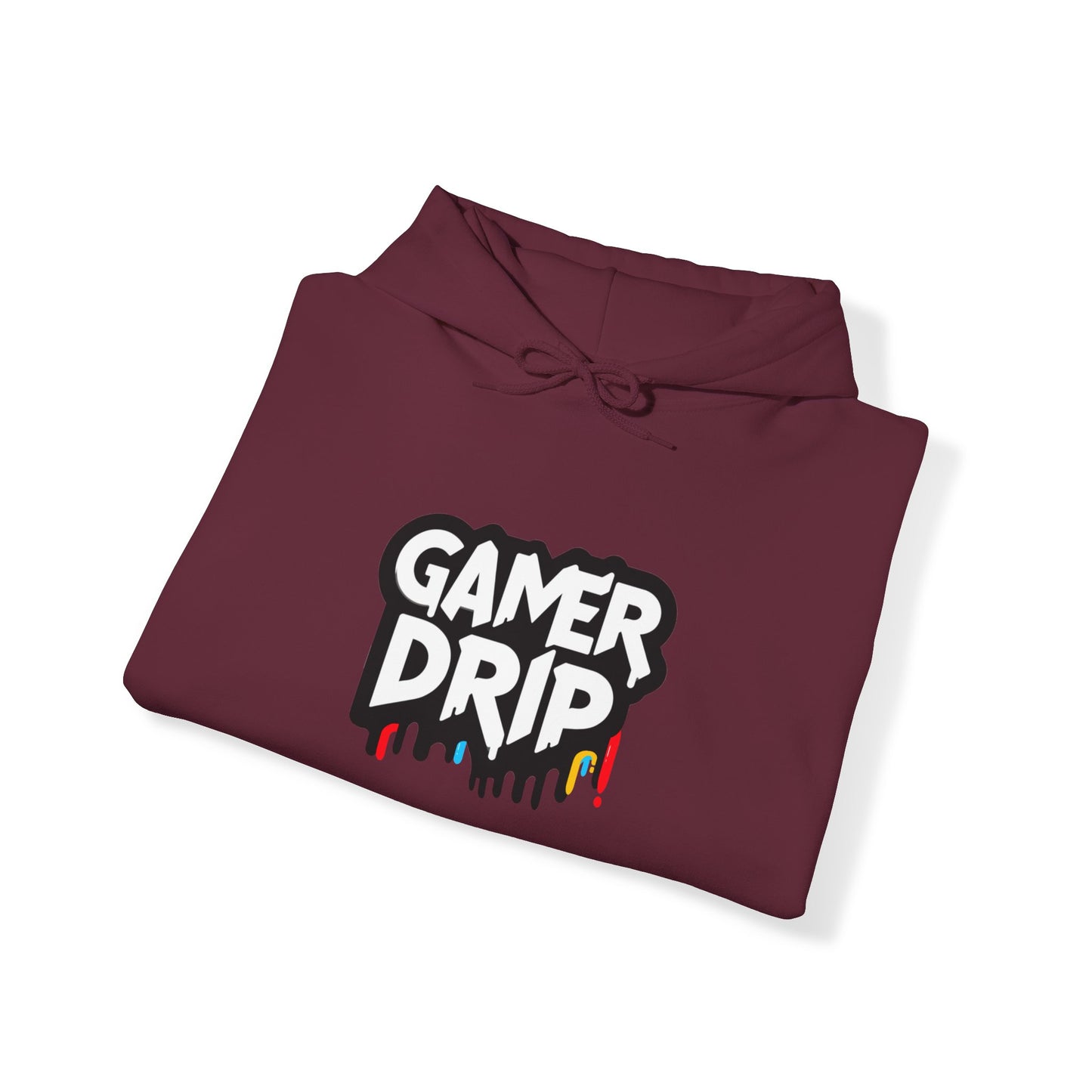 Gamer Drip Hoodie, Cozy Gaming Wear, Hoodie for gamers, Smiley face, Drippy Face