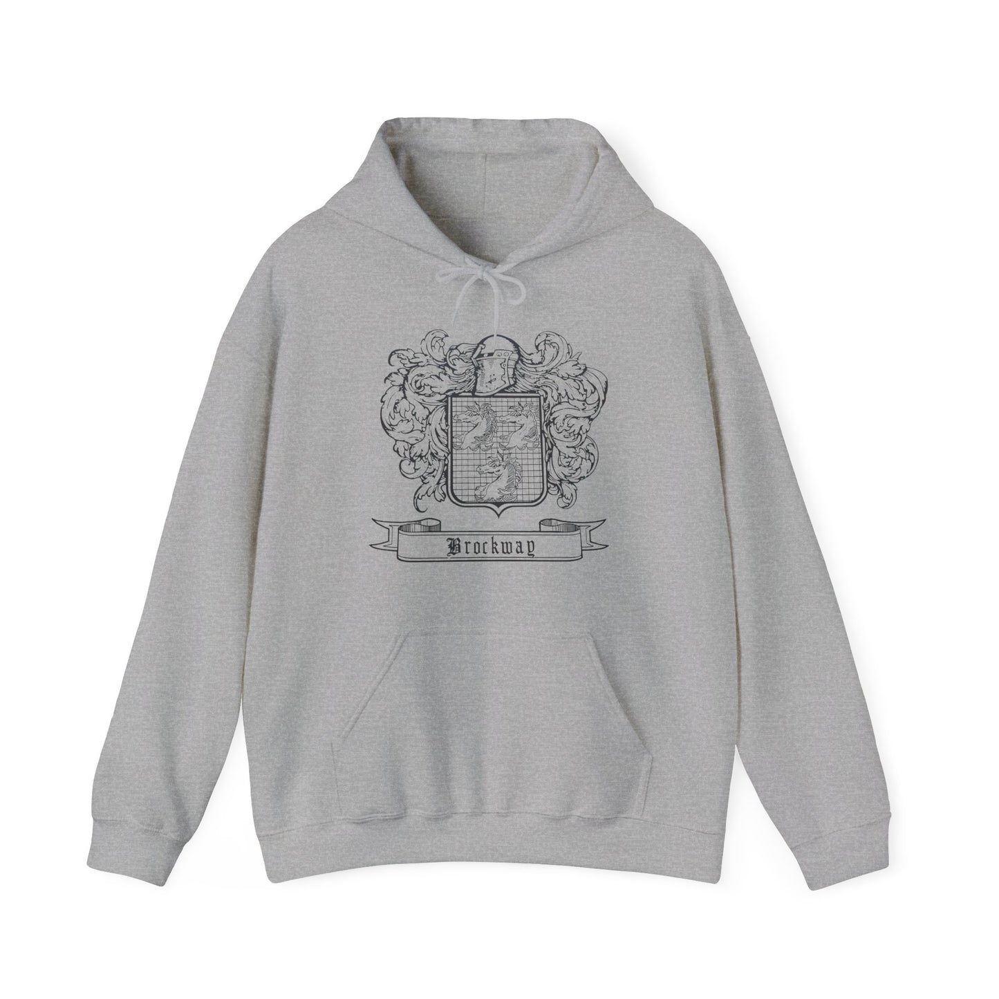 Brockway Traditional Coat of Arms - Unisex Heavy Blend™ Hooded Sweatshirt