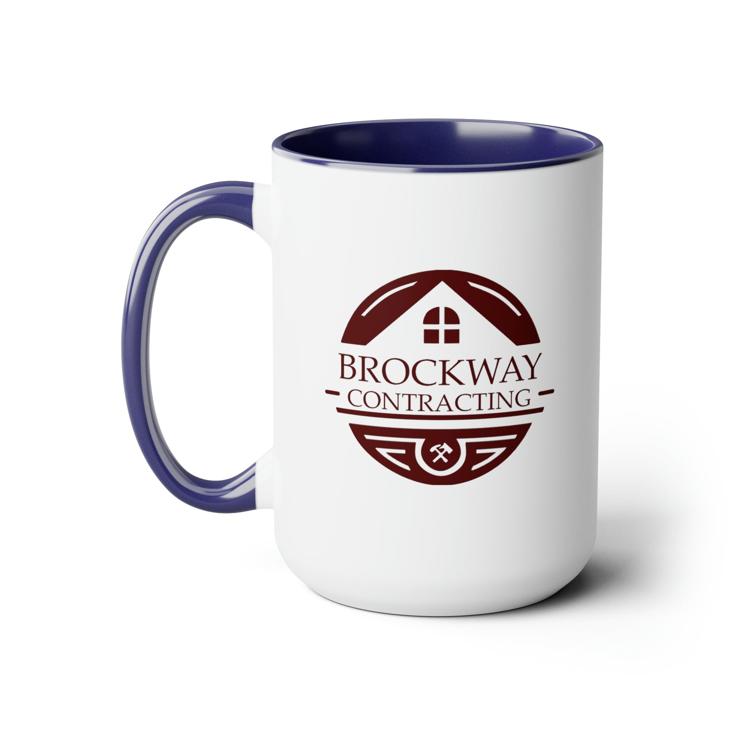 Brockway Contracting Two-Tone Coffee Mugs, 15oz