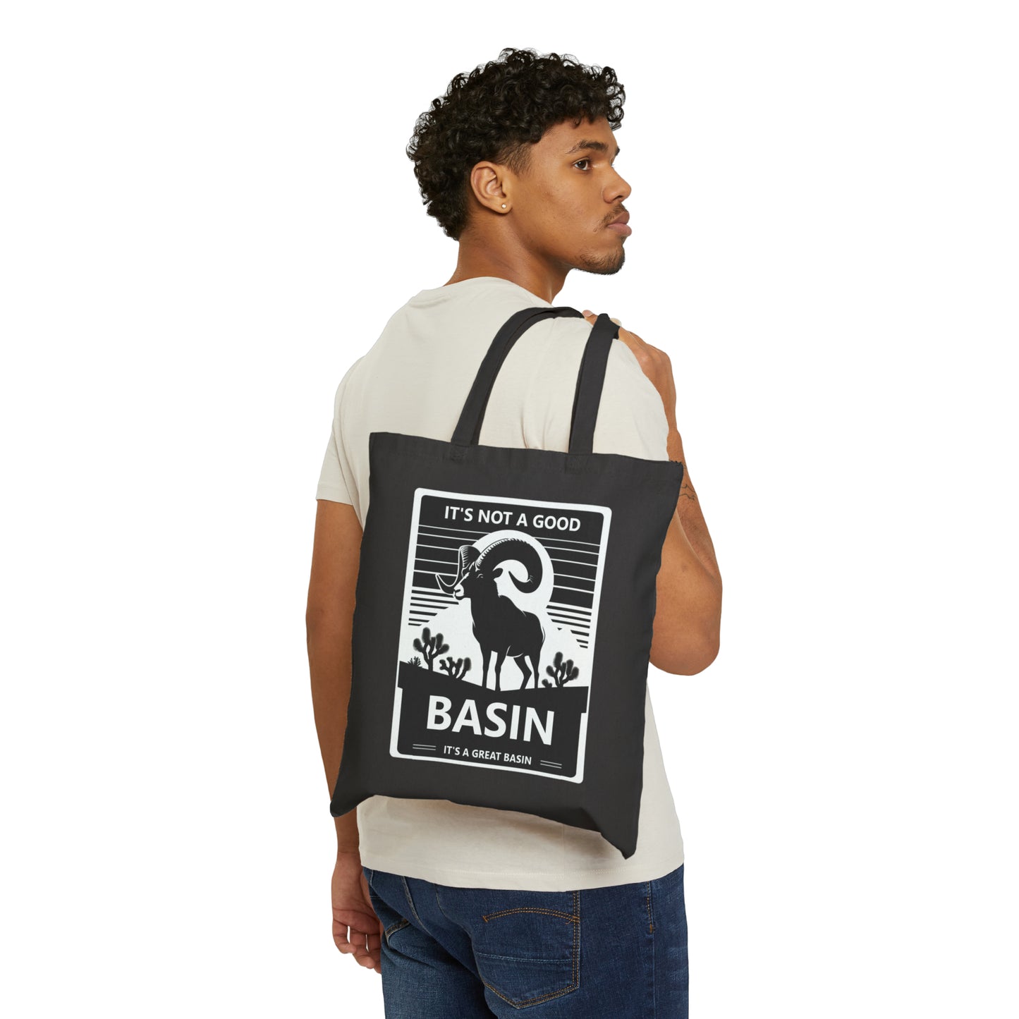 Great Basin Big Horn Cotton Canvas Tote Bag