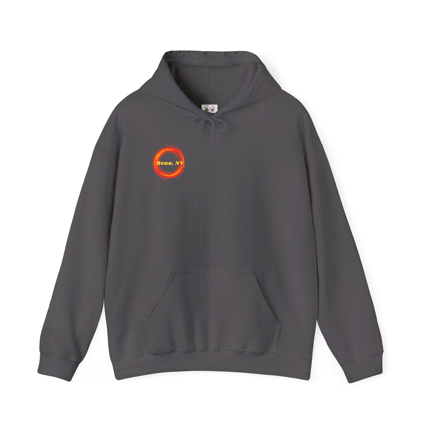 Reno - So close to hell you can see Sparks! - Hoodie (Smoke Background)