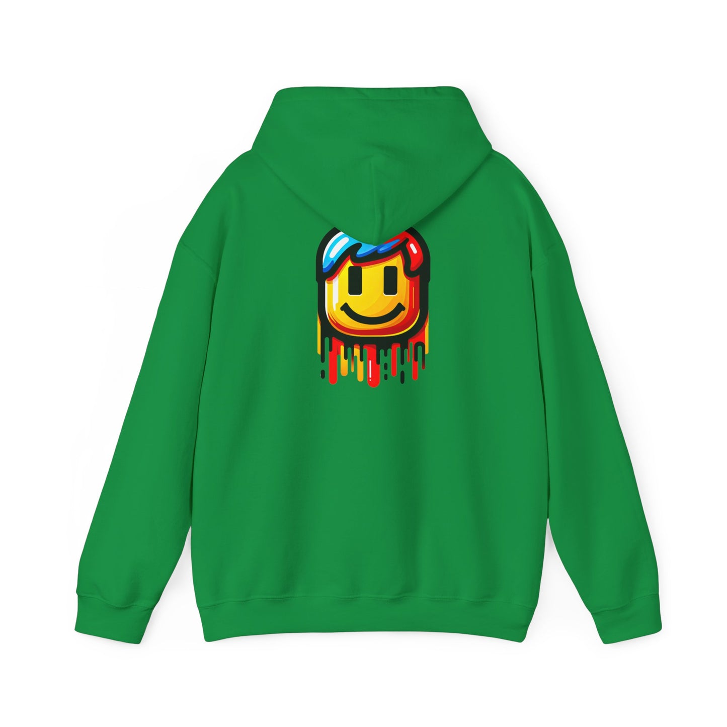 Gamer Drip Hoodie, Cozy Gaming Wear, Hoodie for gamers, Smiley face, Drippy Face