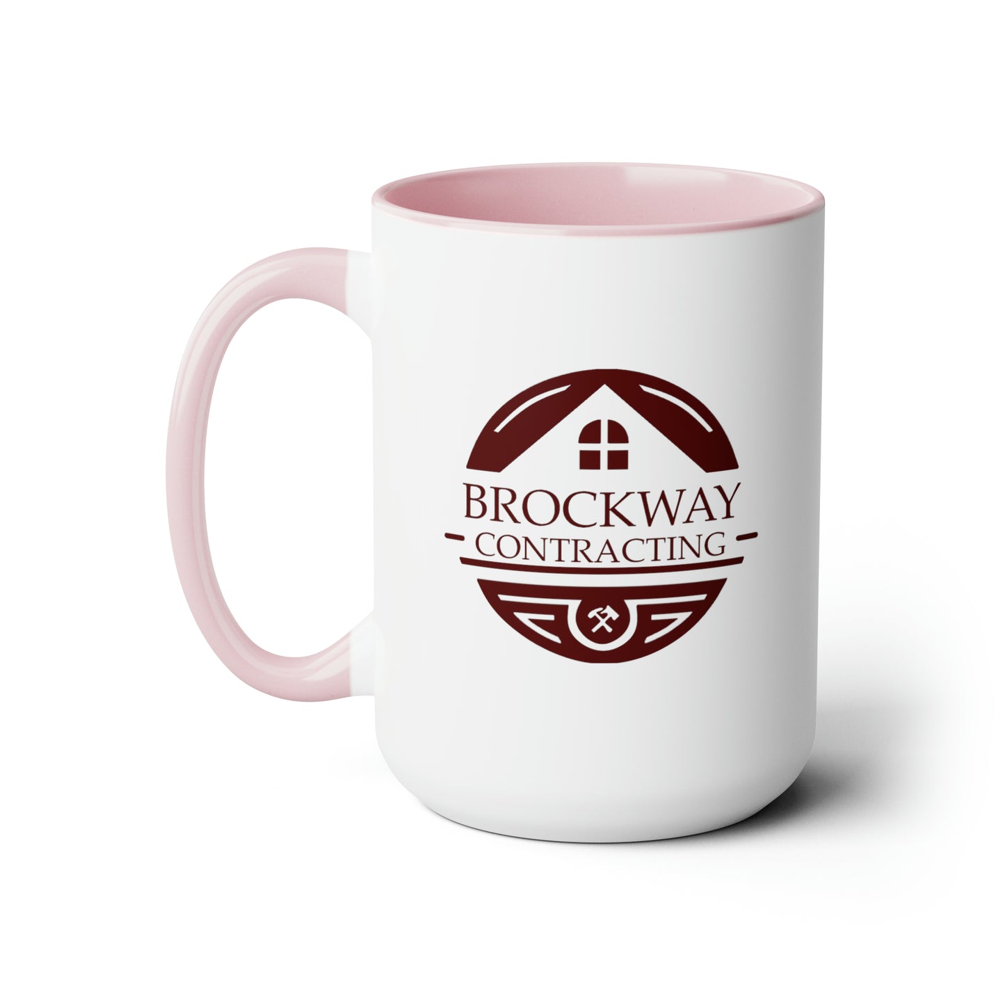 Brockway Contracting Two-Tone Coffee Mugs, 15oz