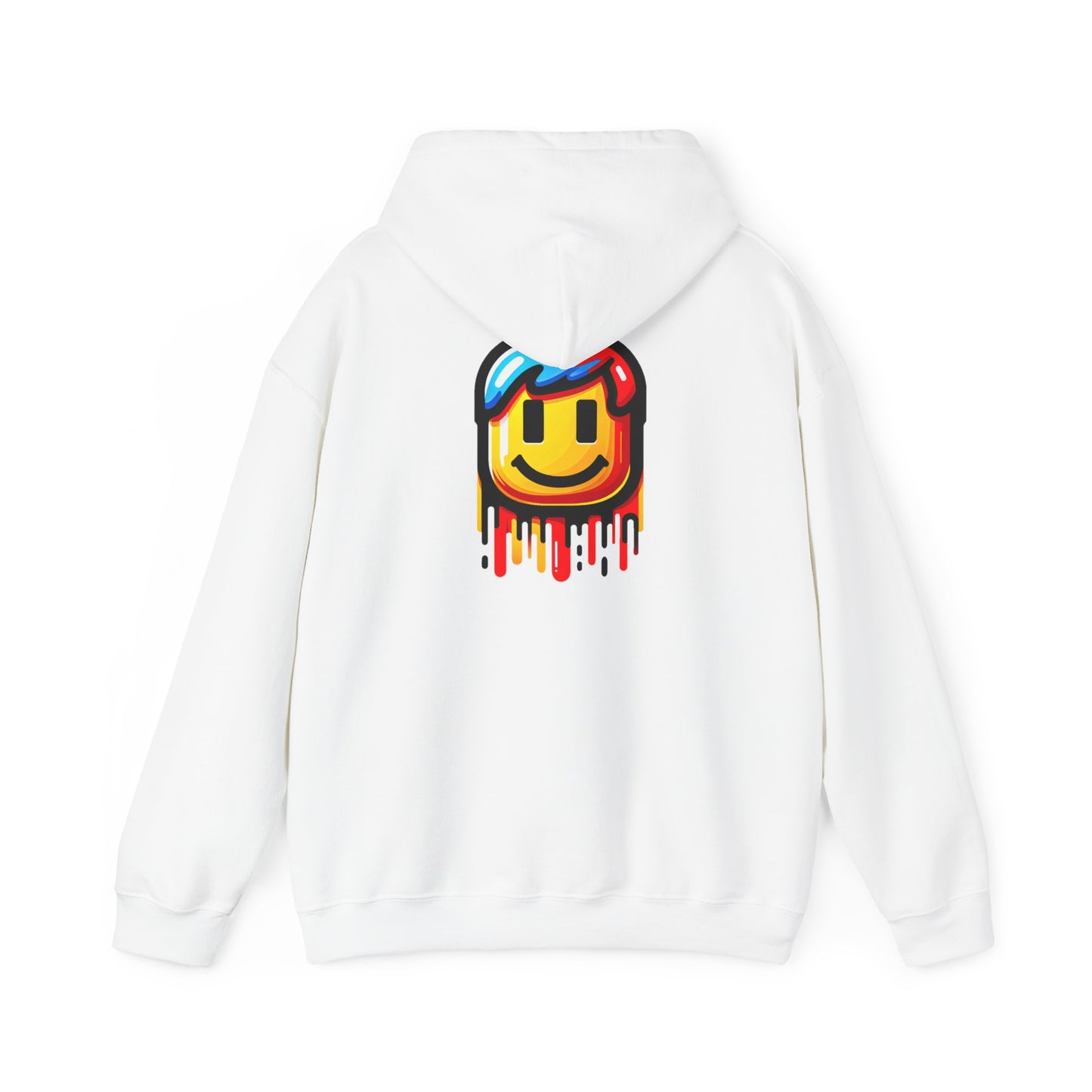 Gamer Drip Hoodie, Cozy Gaming Wear, Hoodie for gamers, Smiley face, Drippy Face