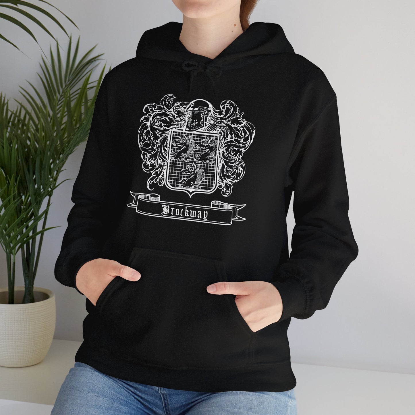 Brockway Traditional Coat of Arms - Unisex Heavy Blend™ Hooded Sweatshirt