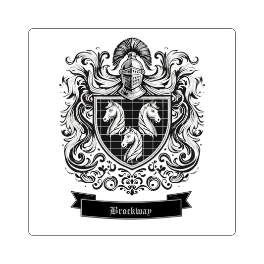 Brockway Coat of Arms - Square Stickers