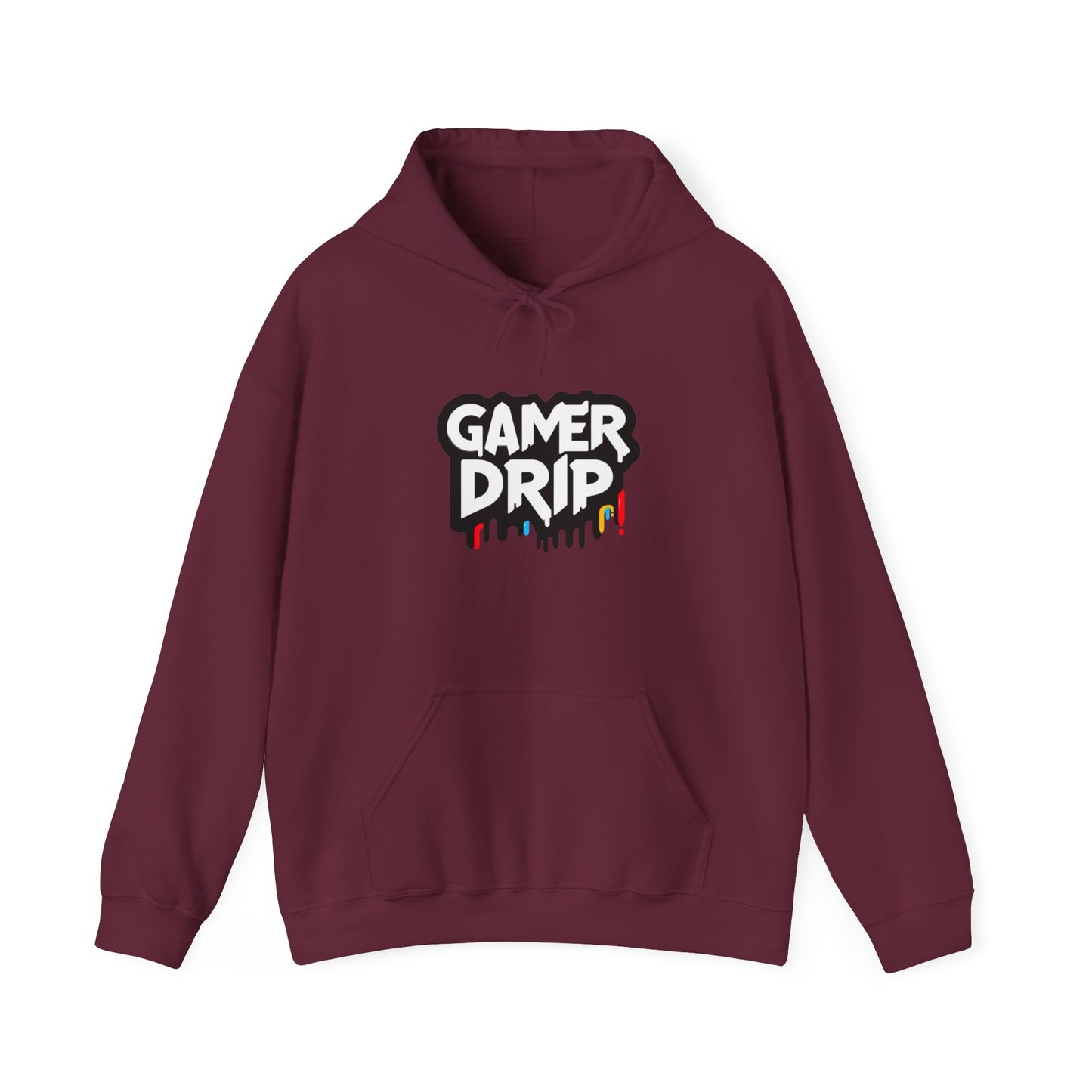 Gamer Drip Hoodie, Cozy Gaming Wear, Hoodie for gamers, Smiley face, Drippy Face