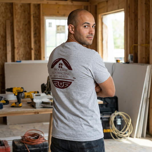Brockway Contracting Logo Pocket Tee