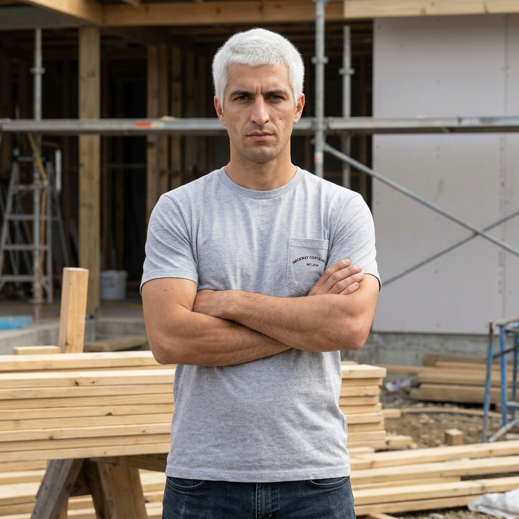 Brockway Contracting Logo Pocket Tee