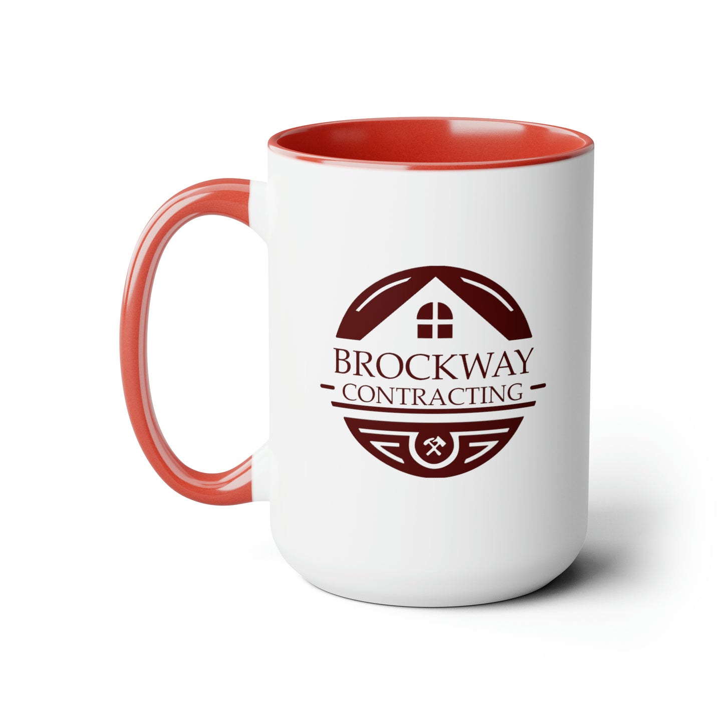 Brockway Contracting Two-Tone Coffee Mugs, 15oz