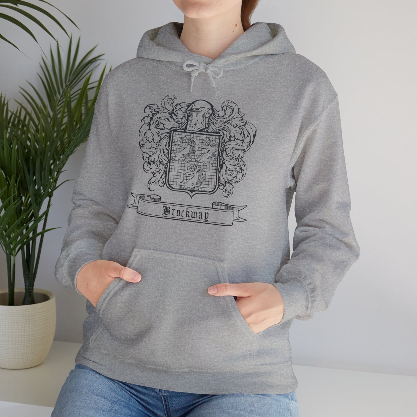 Brockway Traditional Coat of Arms - Unisex Heavy Blend™ Hooded Sweatshirt