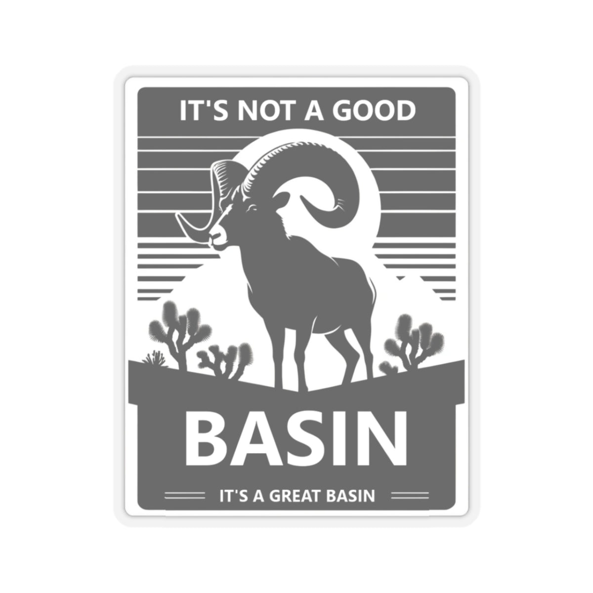 Great Basin Big Horn Kiss-Cut Stickers