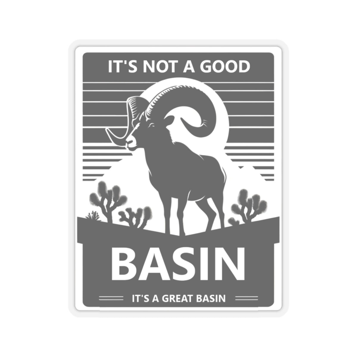 Great Basin Big Horn Kiss-Cut Stickers