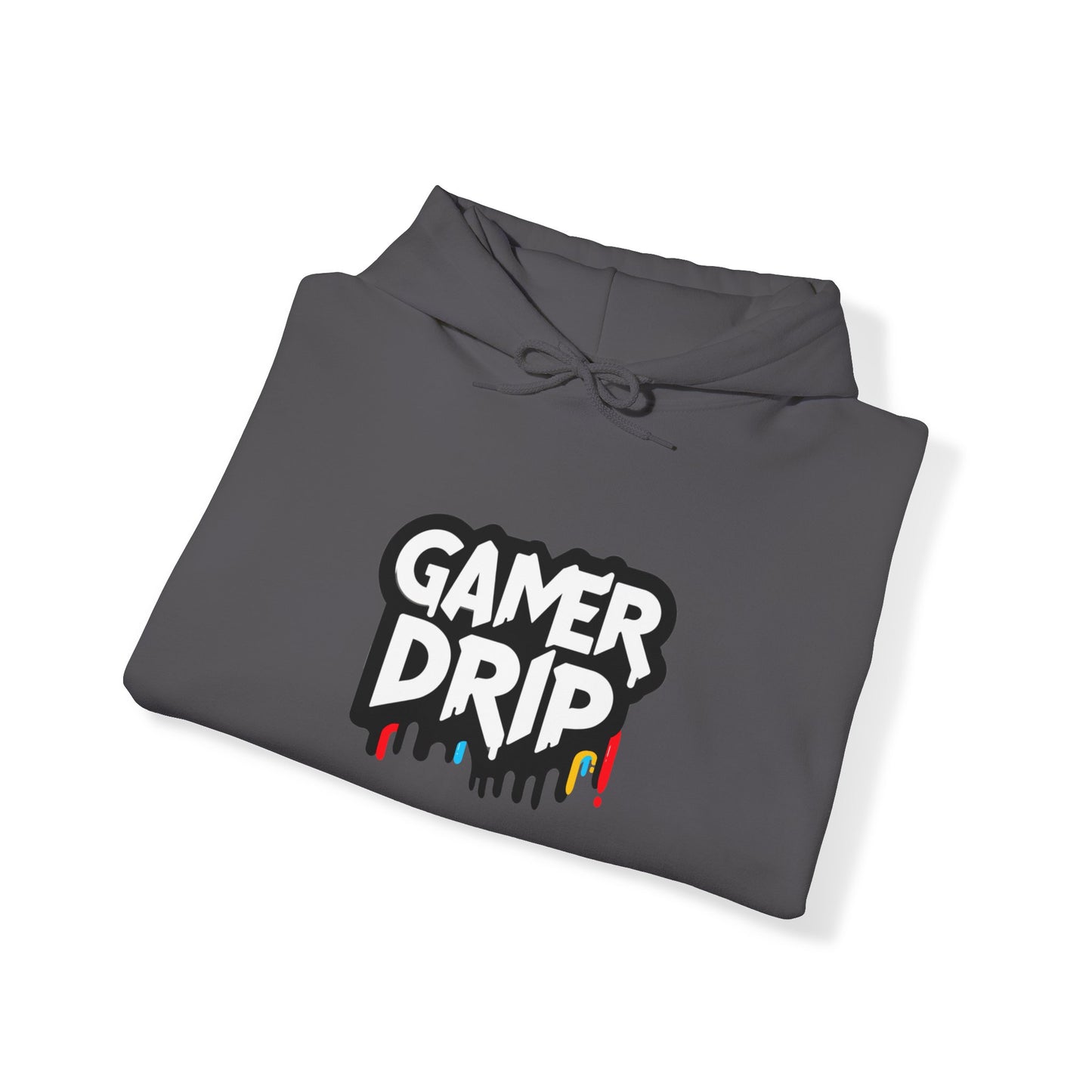 Gamer Drip Hoodie, Cozy Gaming Wear, Hoodie for gamers, Smiley face, Drippy Face