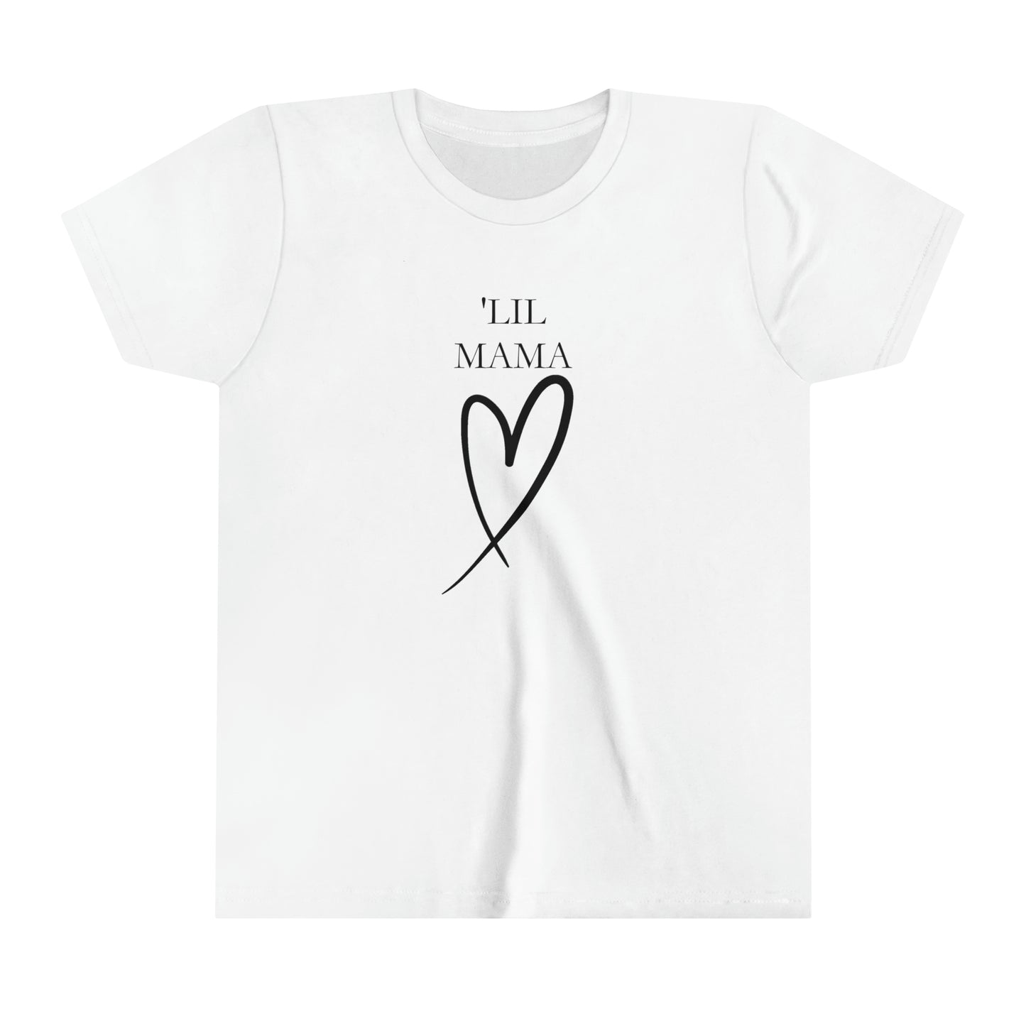 Lil Mama Tee, Childrens Heart T Shirt, Pairs with Mama Tee, Mother daughter tee, matching tees