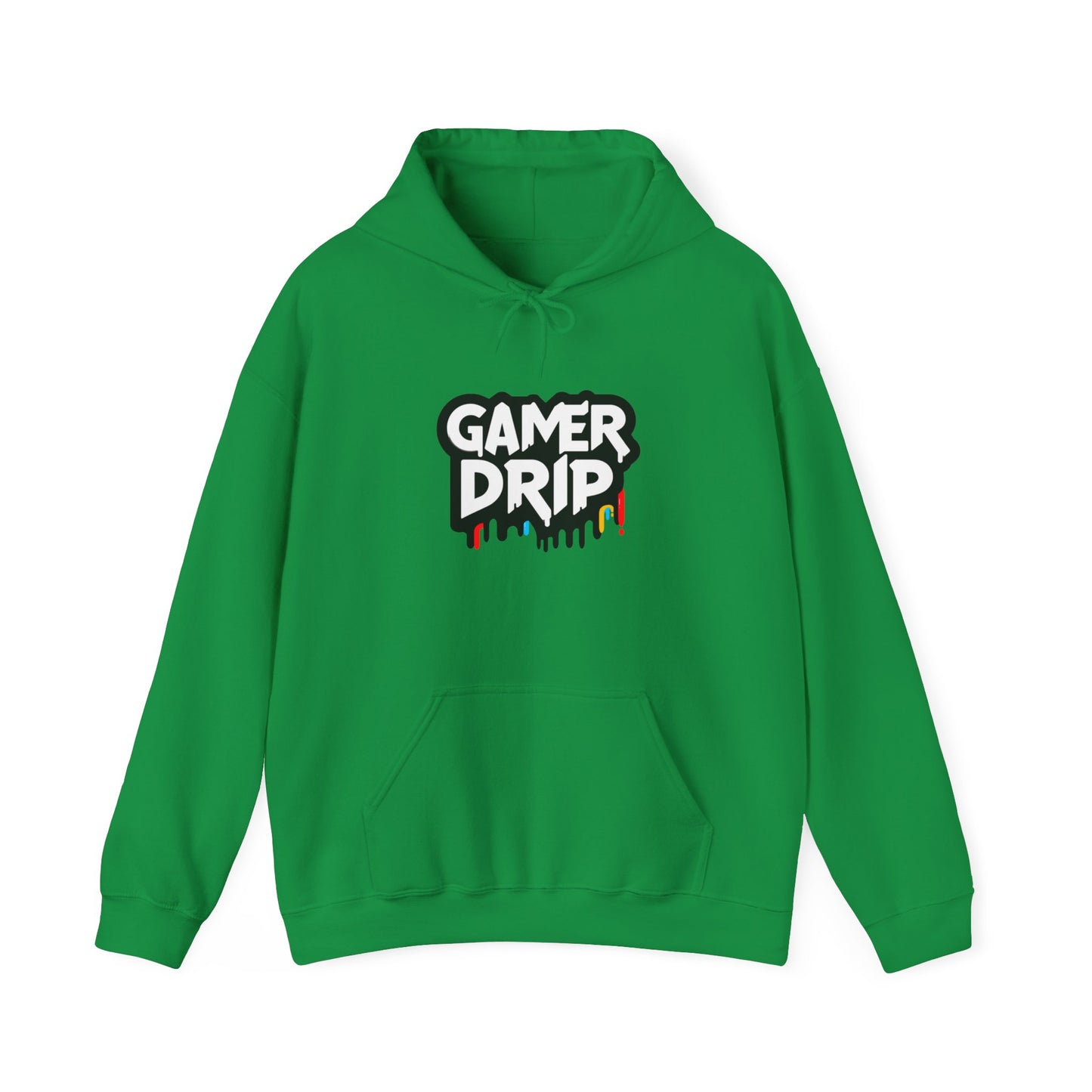 Gamer Drip Hoodie, Cozy Gaming Wear, Hoodie for gamers, Smiley face, Drippy Face