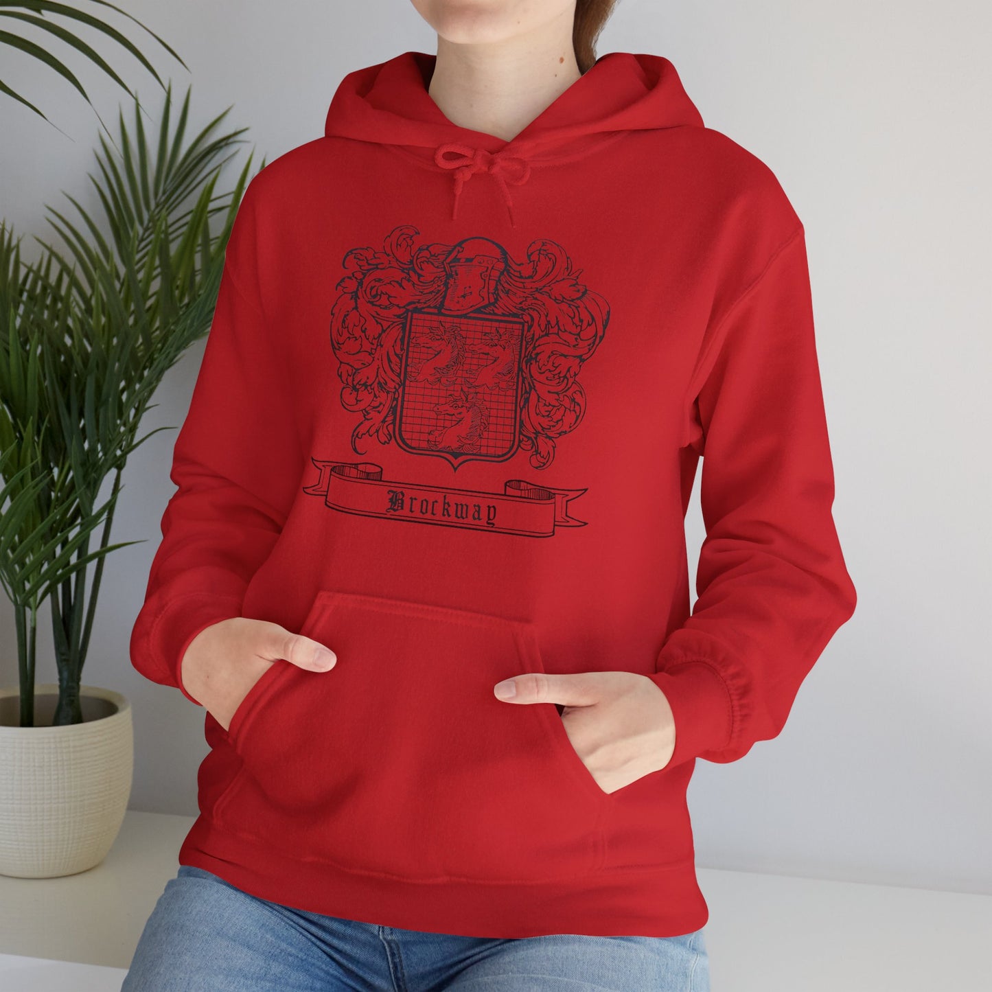 Brockway Traditional Coat of Arms - Unisex Heavy Blend™ Hooded Sweatshirt