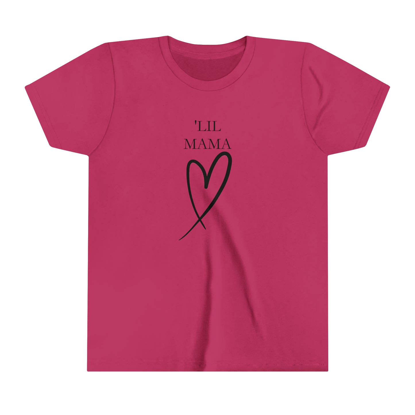 Lil Mama Tee, Childrens Heart T Shirt, Pairs with Mama Tee, Mother daughter tee, matching tees