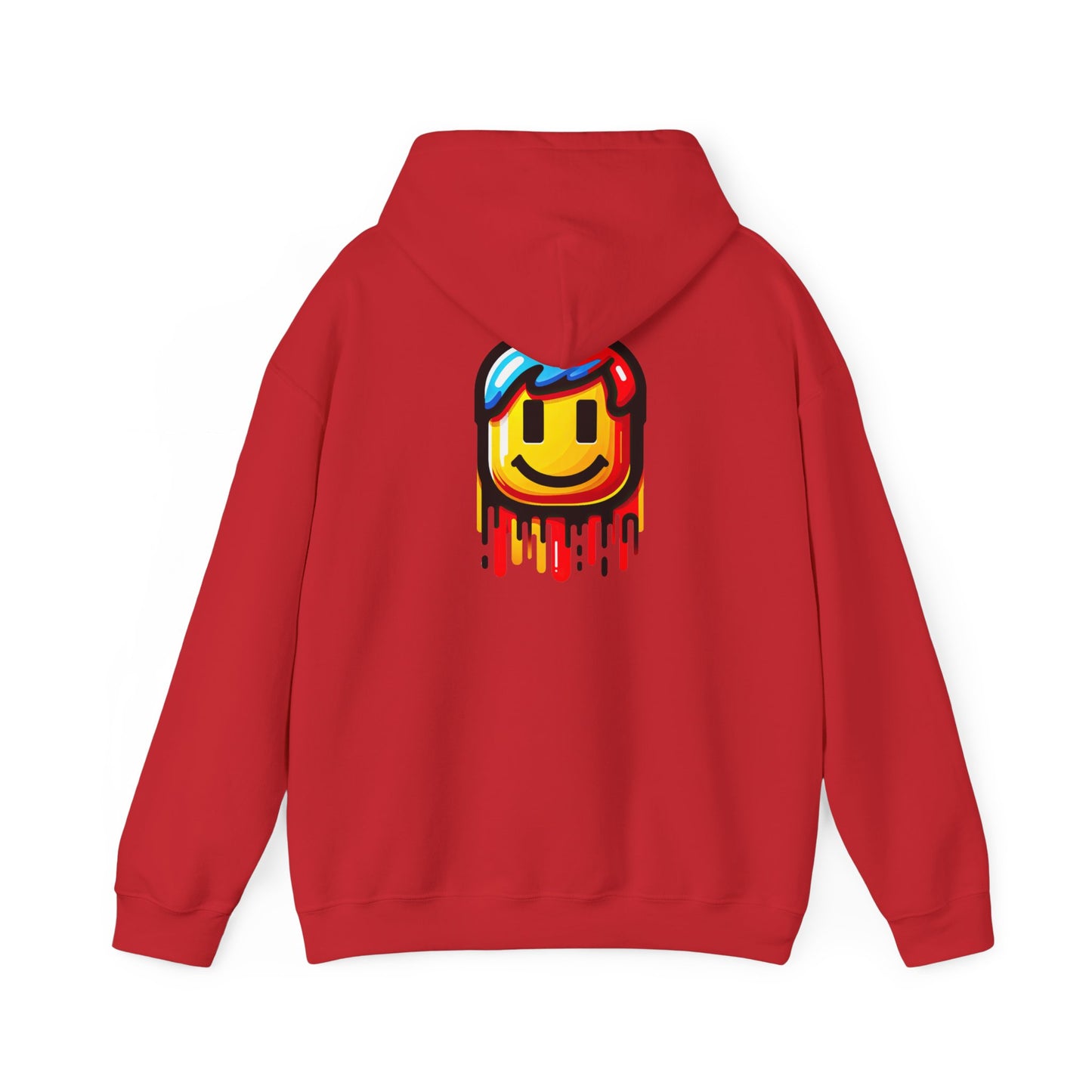 Gamer Drip Hoodie, Cozy Gaming Wear, Hoodie for gamers, Smiley face, Drippy Face