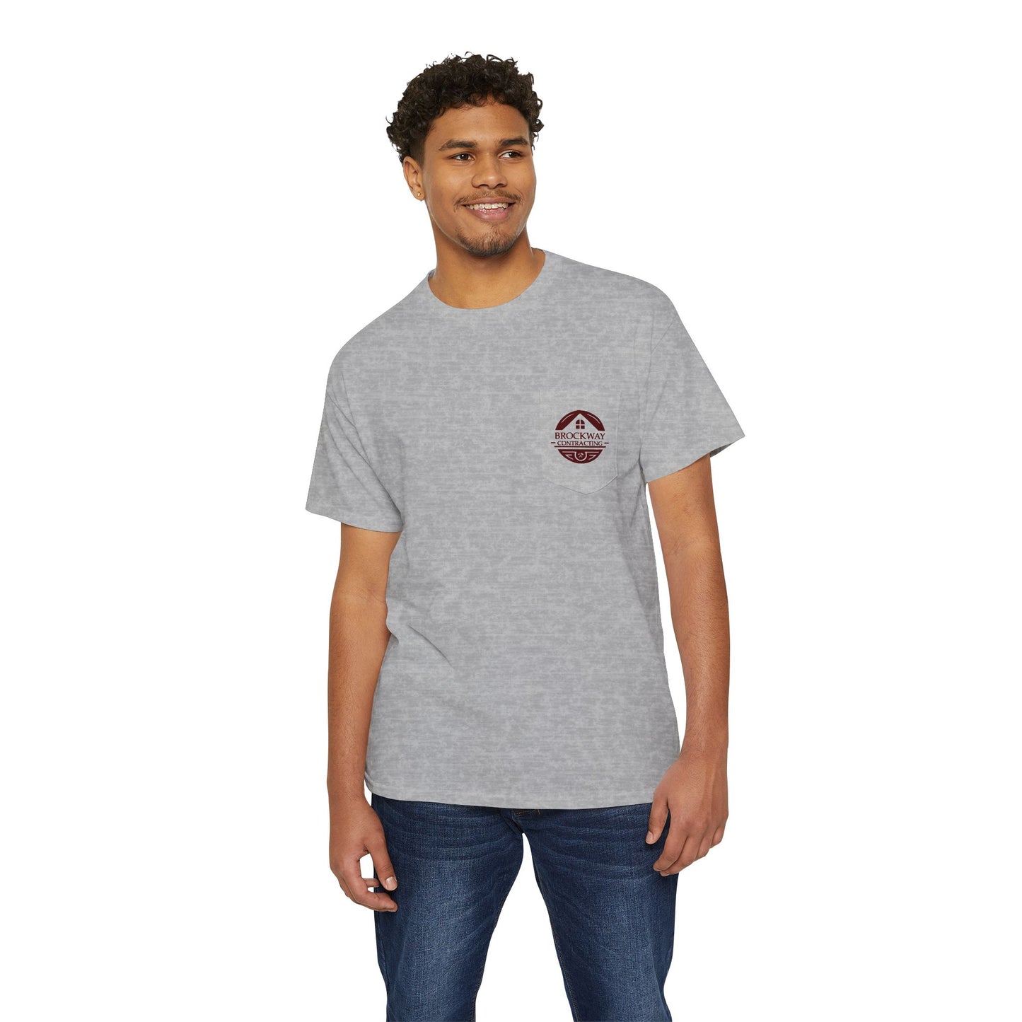 Custom Pocket T-Shirt for Everyday Comfort - Ideal for Work, Casual Outings, and Business Promotions