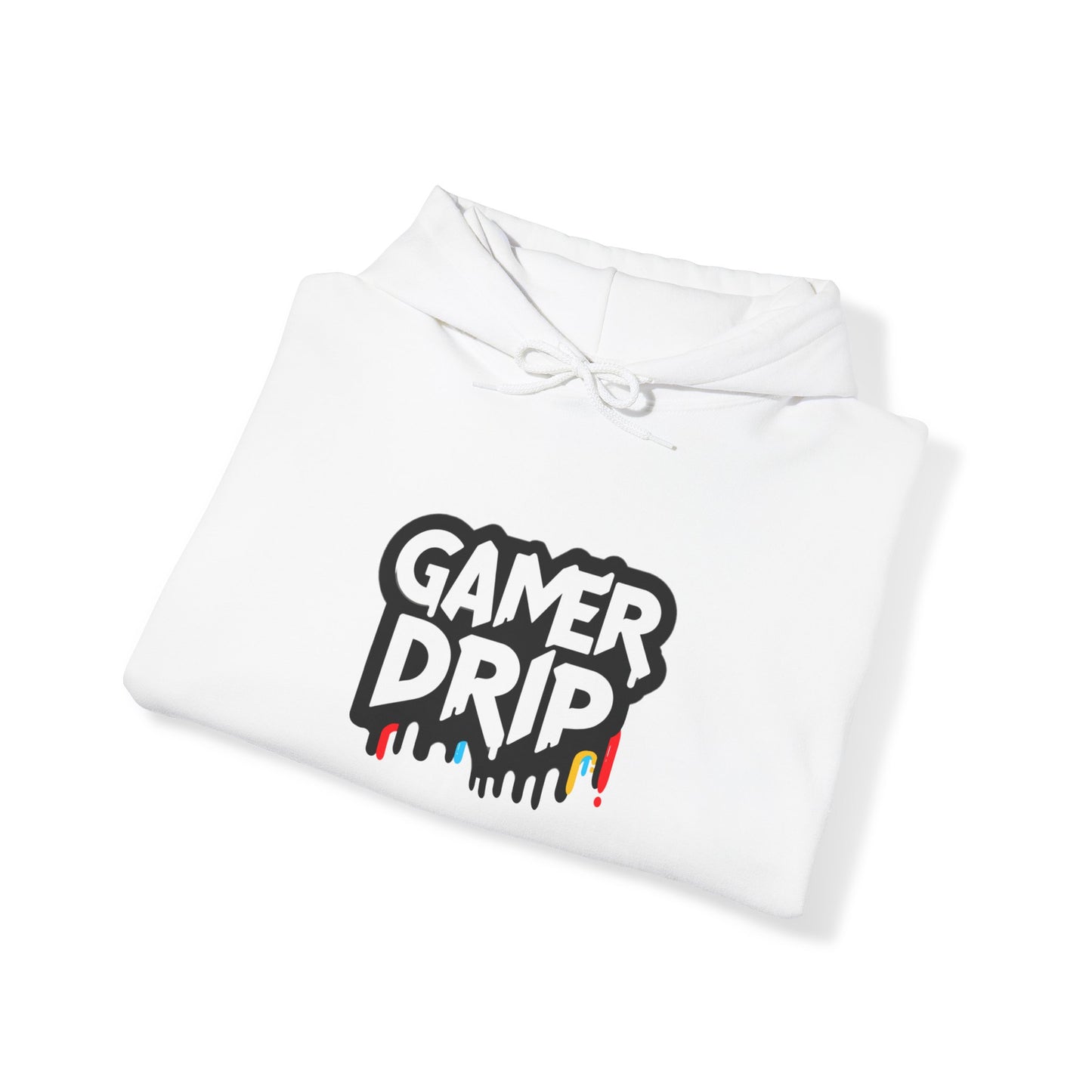 Gamer Drip Hoodie, Cozy Gaming Wear, Hoodie for gamers, Smiley face, Drippy Face