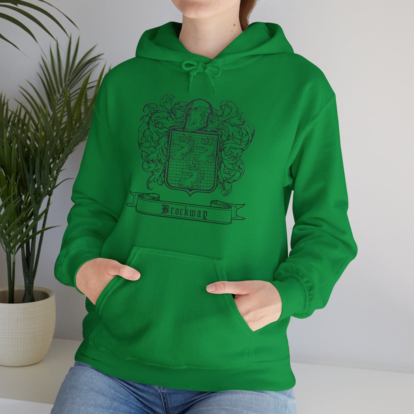 Brockway Traditional Coat of Arms - Unisex Heavy Blend™ Hooded Sweatshirt