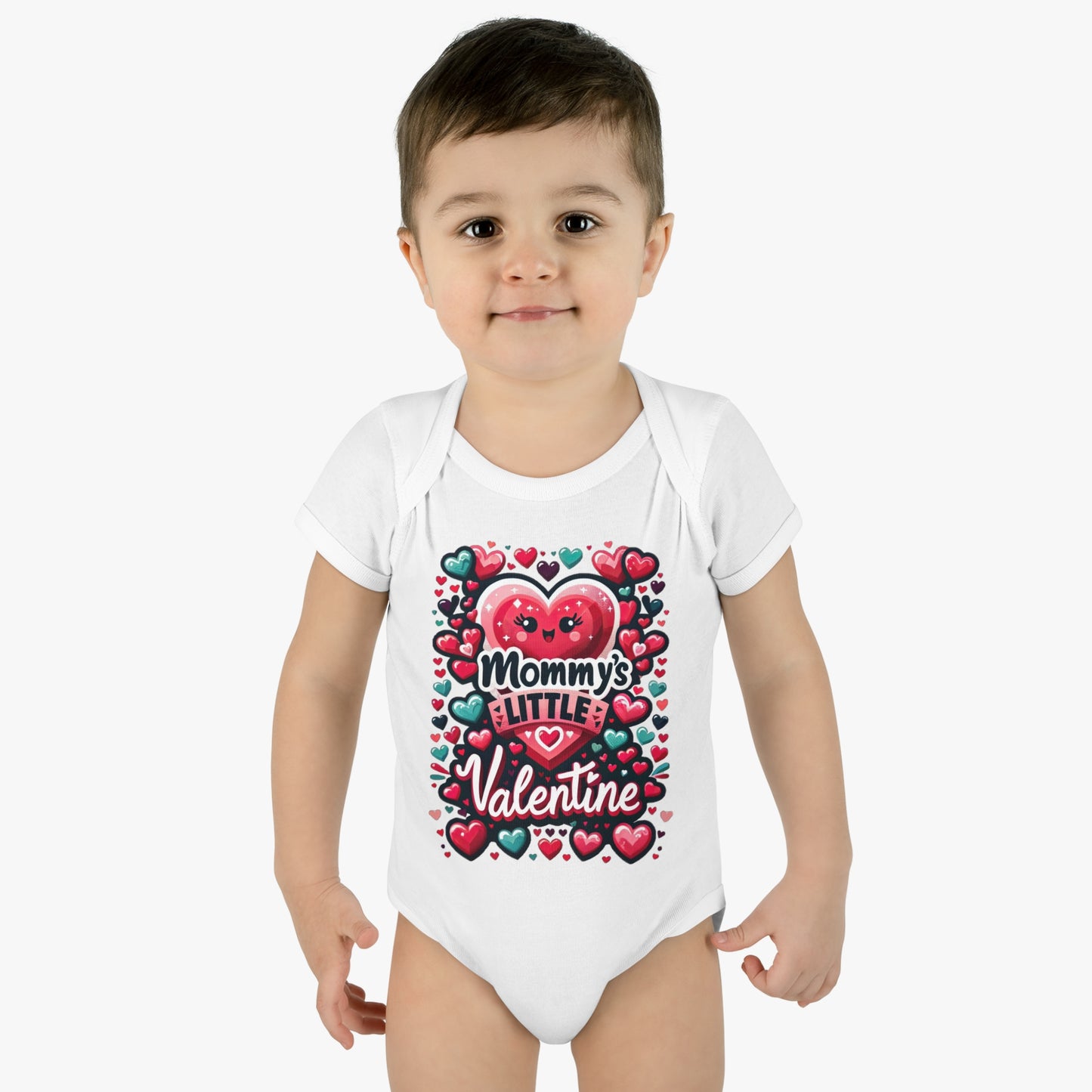 Mama's Little Valentine Baby Body Suit, Baby Clothes, Valentine For Baby, Baby bodysuit, Newborn Outfit