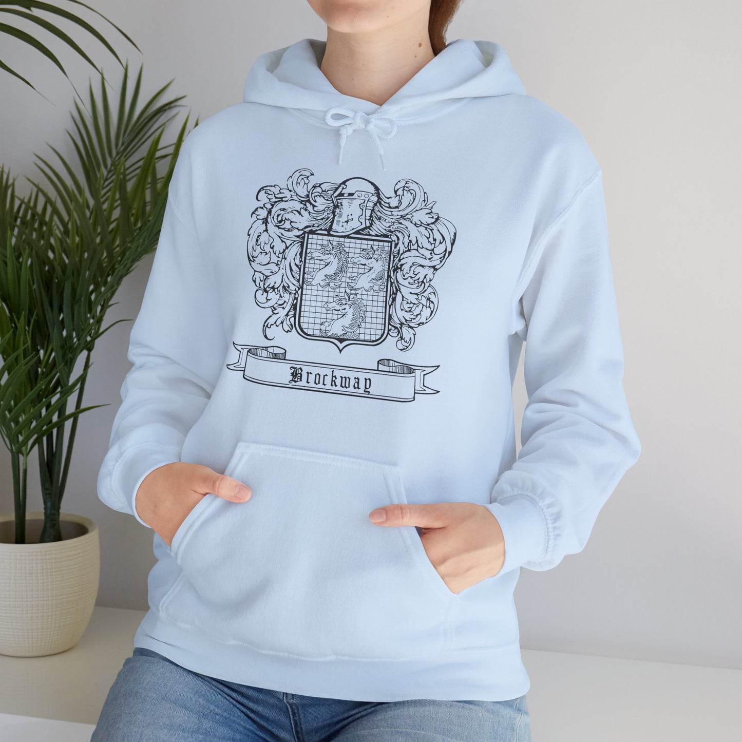 Brockway Traditional Coat of Arms - Unisex Heavy Blend™ Hooded Sweatshirt