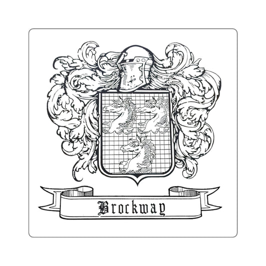 Brockway Traditional Coat of Arms - Square Stickers