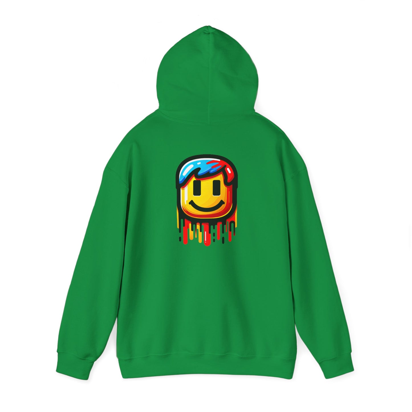 Gamer Drip Hoodie, Cozy Gaming Wear, Hoodie for gamers, Smiley face, Drippy Face