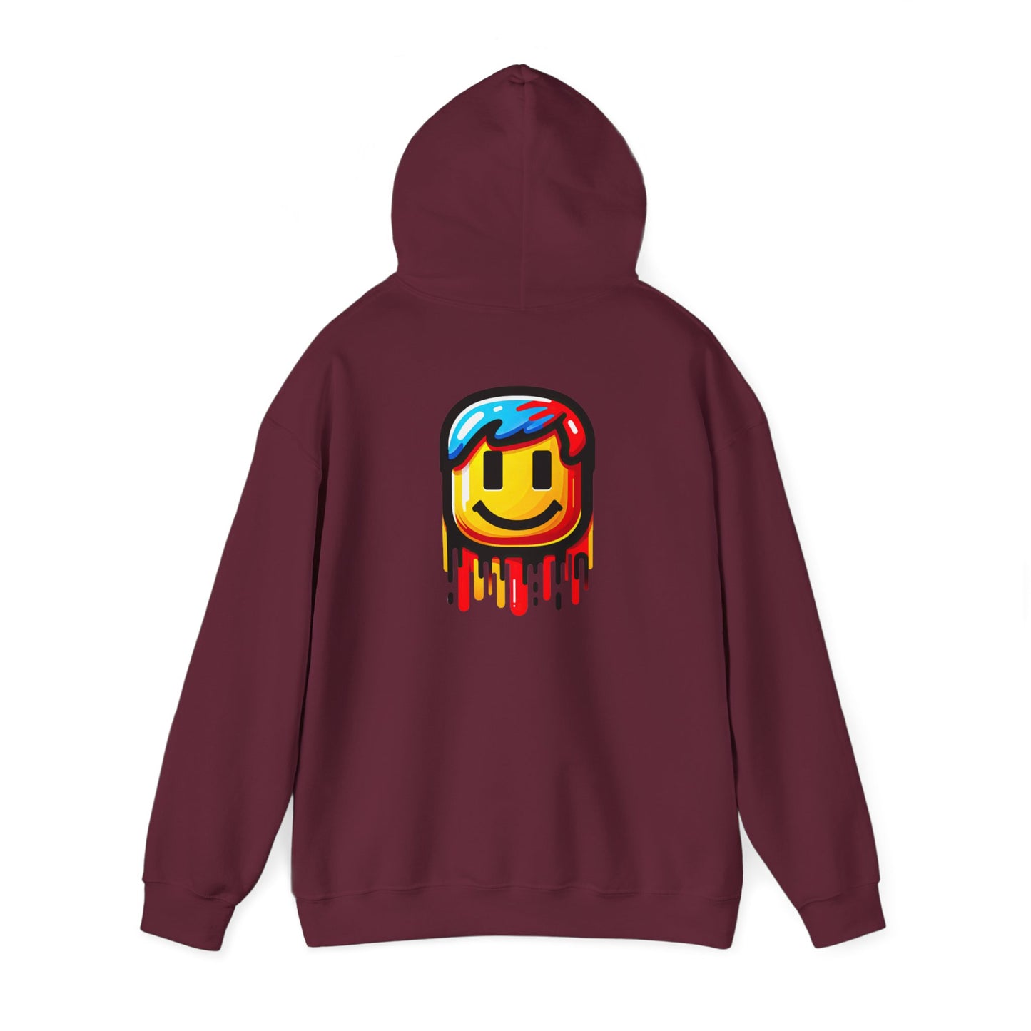 Gamer Drip Hoodie, Cozy Gaming Wear, Hoodie for gamers, Smiley face, Drippy Face