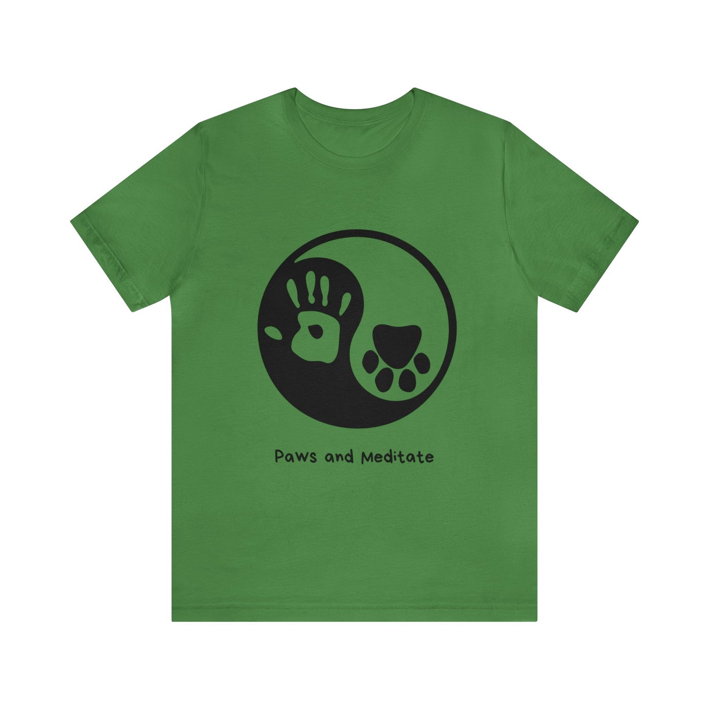 Paws and Meditate Unisex Tee - Mindful Pet Parent's Classic Jersey Short Sleeve