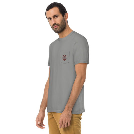 Brockway Contracting Unisex garment-dyed pocket t-shirt